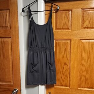 Stylish Gray Sleeveless Dress- Tank Dress